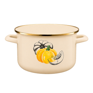 Garnek emaliowany BASSO 18cm/2L wzór 1